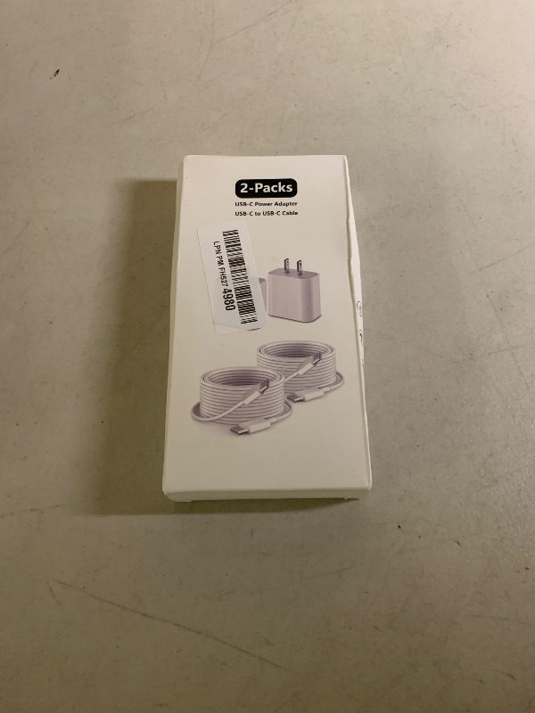 Photo 1 of 10FT for iPhone 17 16 15 Original Charger Fast Charging, Long USB C to C Charger Cable Cord with 20W Type C Fast Charger Block for iPhone 17 Pro Max/17Pro/16e/16 Pro/16 Plus/15/15 Pro max,iPad 2Pack