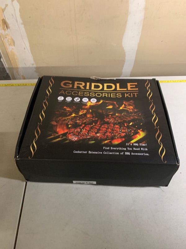 Photo 1 of 35PCS Griddle Accessories Kit, Flat Top Grill Accessories Set for Blackstone and Camp Chef, Grill Spatula Set with Enlarged Spatulas, Basting Cover, Scraper for Outdoor Barbecue