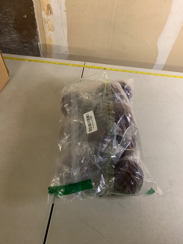 Photo 1 of 12 Pcs Light Scented Velvet Christmas Balls Bulk Winter Fir Scent Flocked Christmas Tree Ball Ornaments Hanging Baubles for Xmas Holiday Home Gift Yard Decor (Burgundy 3.15 Inch)