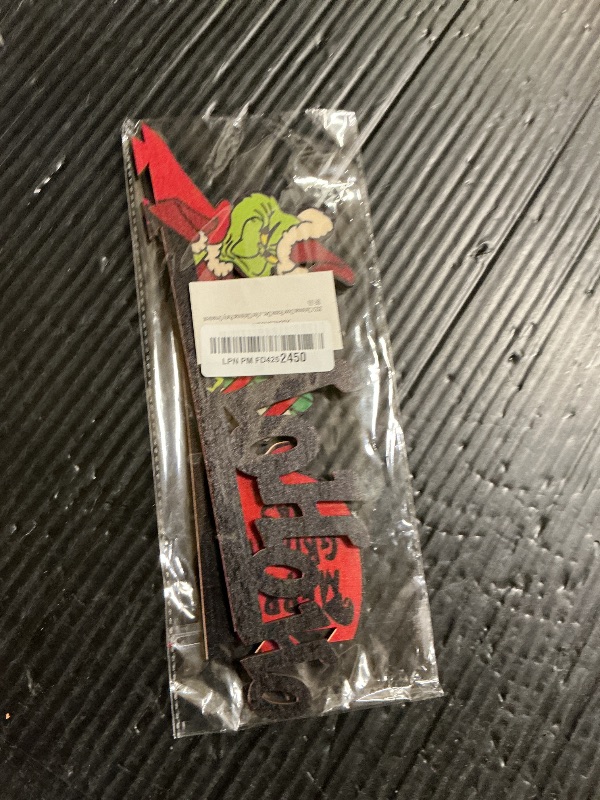 Photo 1 of 2025 Christmas Door Frame Decoration, Wooden DIY Stitching Creatives Home Decor, Funny Door Corner Sign Decor, Christmas Door Topper for Christmas Party Ornament