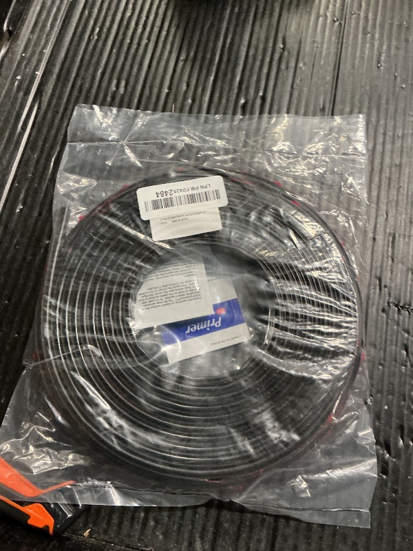 Photo 1 of 50 Feet D-Shape Rubber Weather Stripping Door Seal Strip, Fingwerk Self-Adhesive Backing Door Weatherstripping for Door Frame Insulation Large Gap, Easy Cut to Size(Black)