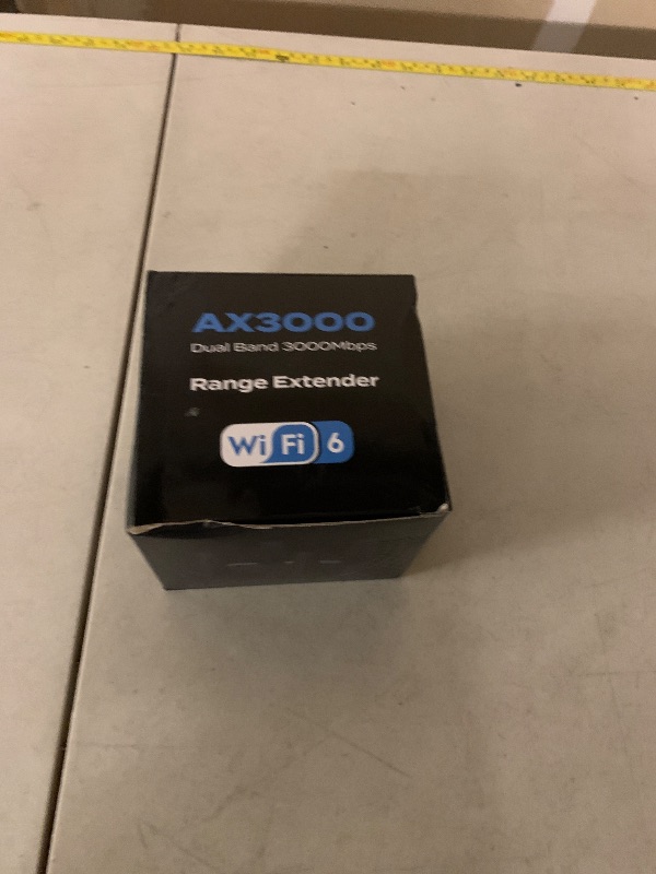 Photo 1 of 2025 AX3000 WiFi 6 Range Extender, WiFi Extender Signal Booster with Gigabit Ethernet Port, Dual Band (2.4G&5.8G) WiFi Repeater Cover up to 13888sp.ft, Faster Speed and Wider Cover, Quick Setup