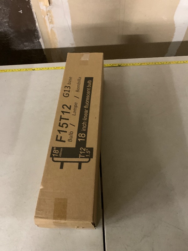Photo 1 of 4 Pack F15T12/K&B Soft White,T12 15W 18Inch Linear Fluorescent Bulb,Replacement for Philips 141465 F15T12/WW,G13 Medium 2-Pin Base,3000K
