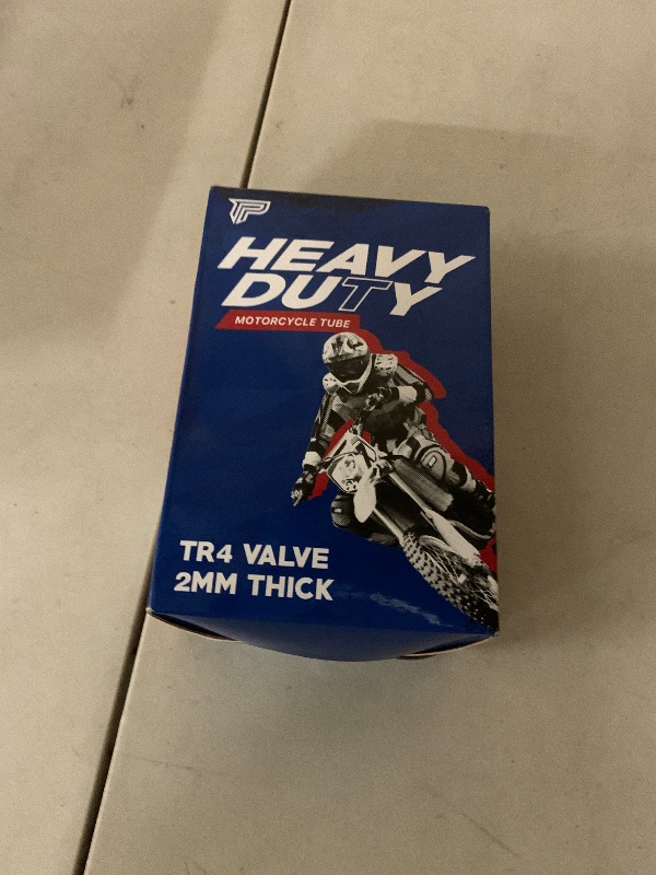 Photo 1 of 2.50/2.75-14 (60/100-14) Heavy Duty Inner Tube – 2mm Reinforced Butyl, TR4 Straight Valve – Fits Apollo, SSR, Thumpstar, Yamaha PW80, Honda CRF70, Pit & Mini Dirt Bikes