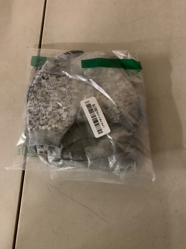 Photo 1 of 2 Pieces Dog Sweaters for Small Dogs Fall Dog Clothes Male Winter Fleece Pet Sweaters Warm Thick Puppy Outfit Small Dog Sweater for Boy Girl Dogs Teacup Dog, Yorkie, Chihuahua, Pug, XS,Grey Navy