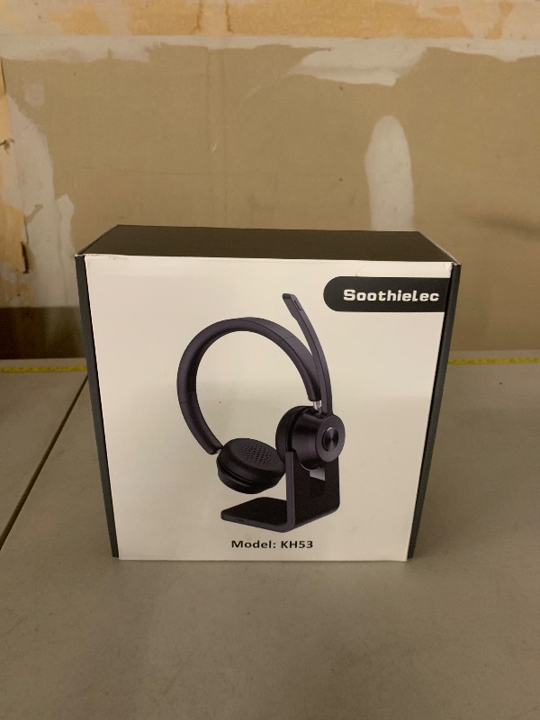 Photo 1 of (Upgraded Version) Wireless Headset, Bluetooth Headset with Noise Cancelling Microphone, Best Headphones with Mic Mute & USB Dongle for PC/Computer/Laptop/Cell Phones/Remote Work/Call Center