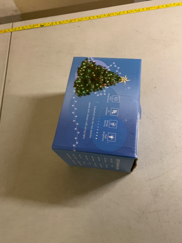 Photo 1 of 300 LED Blue Christmas Lights Outdoor Waterproof, 100ft Extra Long Blue String Lights 8 Modes Plug in Twinkle Fairy Lights with Timer for Indoor Outside Bedroom Christmas Tree Party Decorations