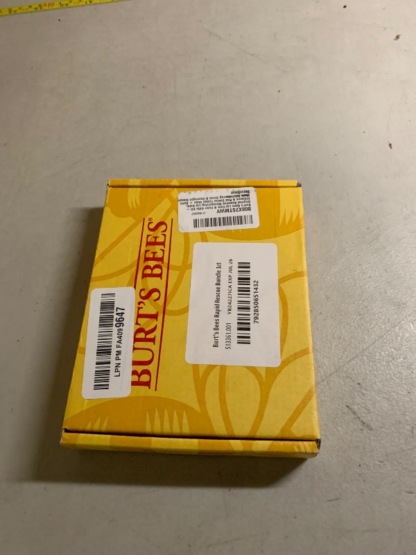 Photo 1 of **missing 2 lip stains--PARTIAL SET--**Burt's Bees Lip Care & Color Gifts Kit - Original Beeswax Moisturizing Lip Balm, Hibiscus & Red Dahlia Tinted Stain + Balm Duos, Conditioning Scrub & Overnight Sleeping Mask Exfoliator