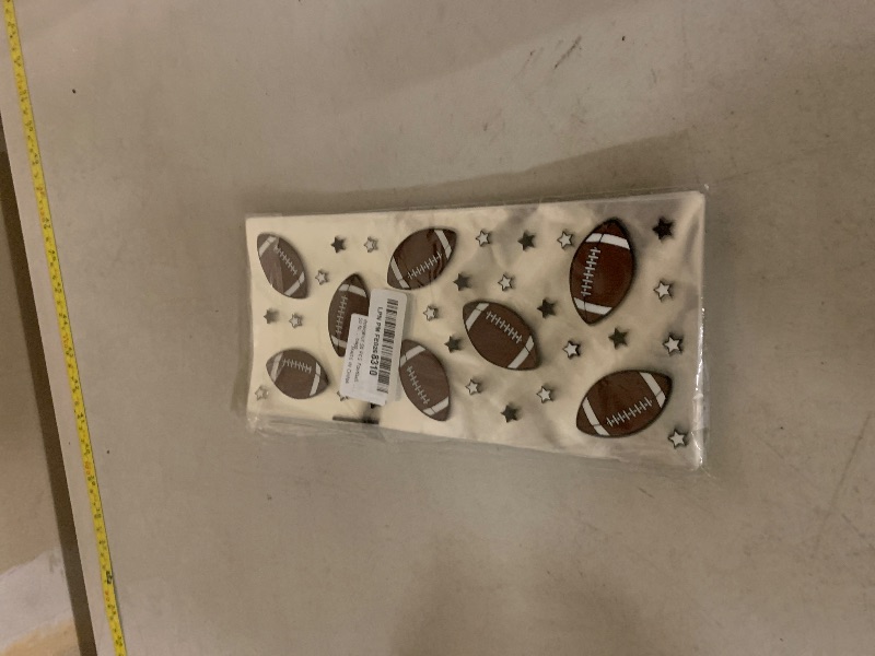 Photo 1 of 50 PCS Football Cellophane Bags(5x11 Inch) for Goodie Candy Treat Goody Snack Gifts Wrap Football Theme Birthday Team School Class Party Favors Supplies Bulk Trunk or Treat Tailgate Plastic Baggies