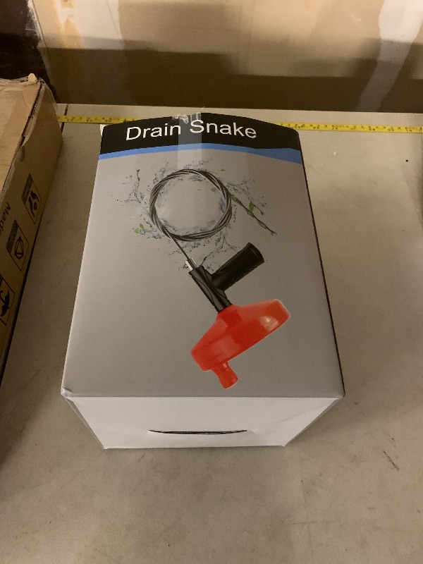 Photo 1 of 33 Feet Drain Snake Auger, Plumbing Snake Drain Hair Clog Removal Tool, Heavy Duty Toilet Snake Auger, Sink Unclogger Drain Cleaner Tool for Bathroom Kitchen Tub Shower Drain Clog Remover with Gloves