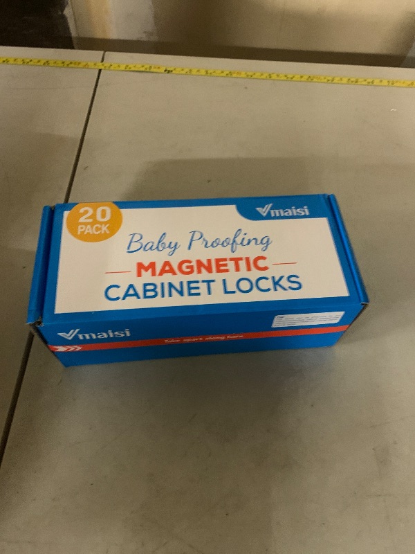 Photo 1 of 20 Pack Magnetic Cabinet Locks Baby Proofing - Vmaisi Children Proof Cupboard Drawers Latches - Adhesive Easy Installation