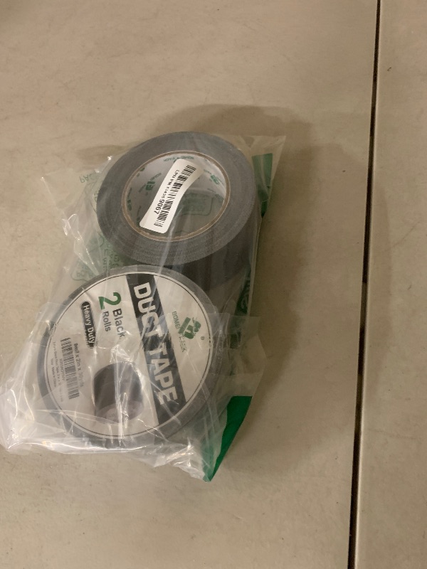 Photo 1 of 2 Pack Duct Tape Heavy Duty,9 Mil Thickness,2 Inches x 30 Yards,Strong Industrial Strength,Flexible,No Residue,Waterproof and Tear by Hand,Multi-Use for Indoor & Outdoor Repairs(Black)