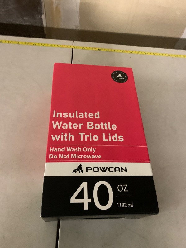 Photo 1 of 40 oz Insulated Water Bottle for Hiking: 3 Lids, Leakproof, Keep Ice 24H and Hot 12H, Double Wall, Large Metal Water Flask with Handle for Sports, Camping, Climbing, Workout, Travel (Tropical Pink)