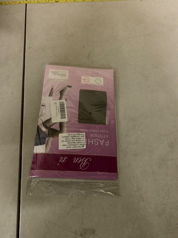 Photo 1 of 15D Ultra Sheer Thigh High Stockings for Women - Sexy Striped Top Lace Stay-Up (7 Colors, Fits S-XL) (Grey)