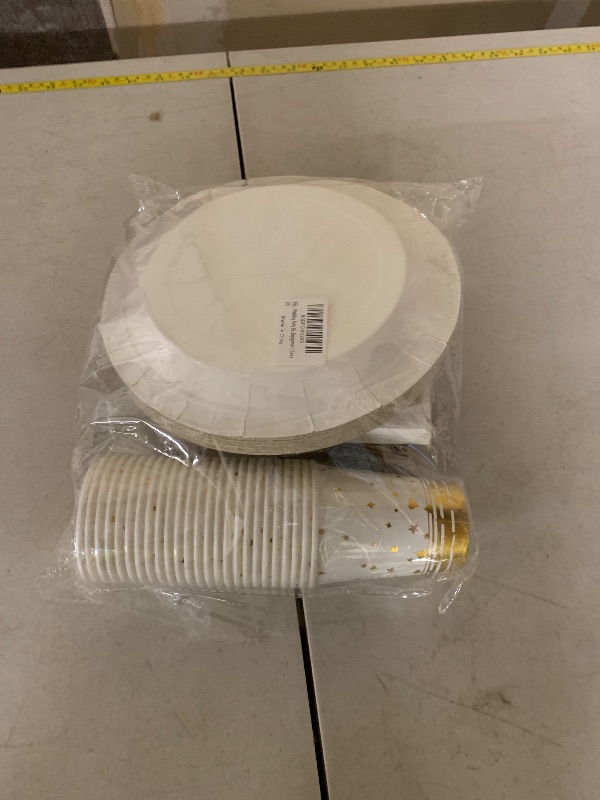 Photo 1 of 151 Counts 'Cheers to love' Gold Dinnerware and Tablecloth Set for Bridal Shower, Engagement, Wedding, Party Decorations, Elegant Tableware Set Includes Plates, Napkins, Cups, Tablecloth, Knives, Fork