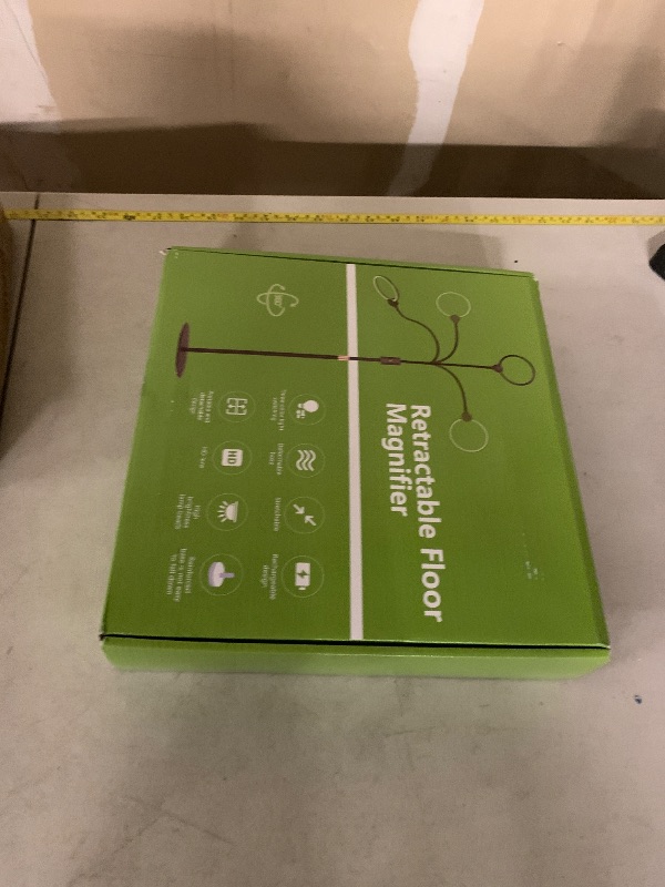 Photo 1 of 30X 10X Large Floor Magnifying Glass with Light and Stand, Three Lighting Modes, Stepless Dimmable, Flexible Gooseneck Floor Magnifying Lamp, Lighted Magnifiers for Close Work,Sewing, Crafts,Reading