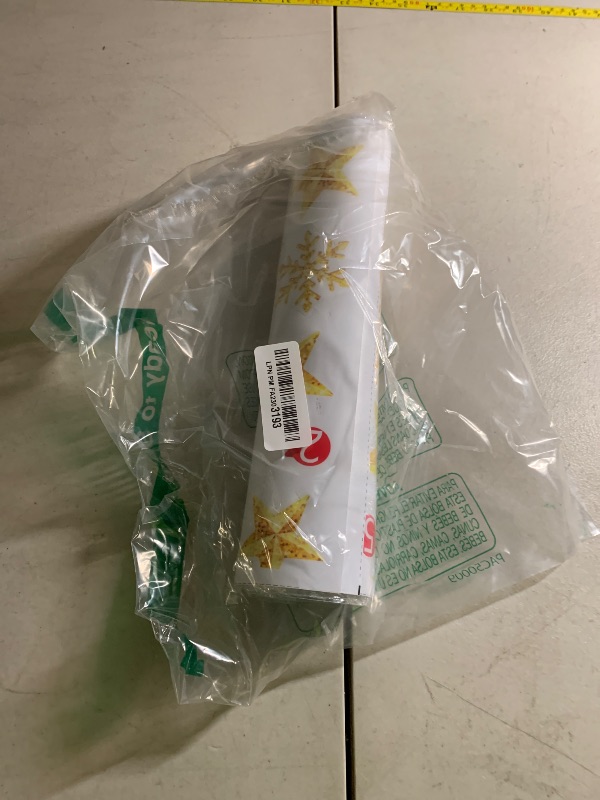 Photo 1 of 30.71x 34.25 Inch Merry Christmas Window Clings Double Side Gold Christmas Star Light Ball Window Sticker for Xmas Party Supplies Home Window Merry Christmas Decor