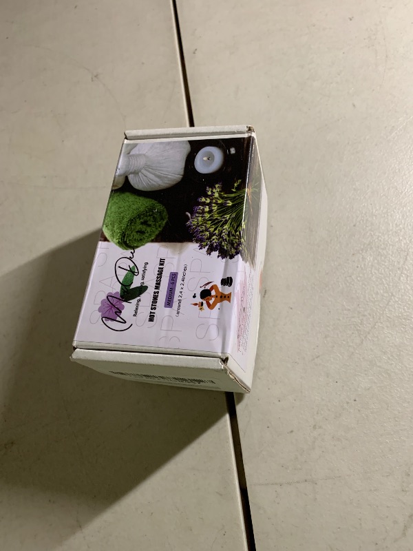 Photo 1 of Maxdee Massage Stones Essential Hot Stones for Massage, 6 Medium Hot Stones Massage Kit Hot Rocks Massage Stones for Professional or Home Spa, Foot Heater, Relaxing, Healing, Pain Relief, 2.4"