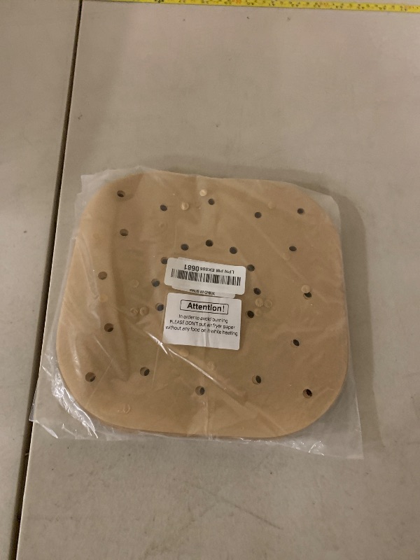 Photo 1 of 200pcs Air Fryer Parchment Paper Disposable Liner 8.5inch, Premium Perforated for Air Fryer, Streamer, Pans, No Burn, Easy Cleanup