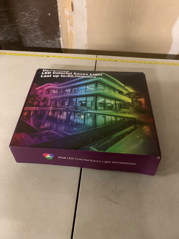 Photo 1 of 300Ft Outdoor LED Strip Lights Waterproof,Music Sync RGB IP68 Outside Led Light Strips Waterproofs with App and Remote,Exterior Led Rope Lights Waterproof for Deck,Balcony,Roof,Garden,Pool