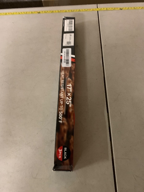 Photo 1 of 3 Pack Oven Liners for Bottom of Oven, 17x25" Large Heavy Duty Non-Stick Reusable Oven Mat for Electric, Gas, Toaster & Convection Ovens - BPA & PFOA Free, Dishwasher Safe, Kitchen Essentials, Black