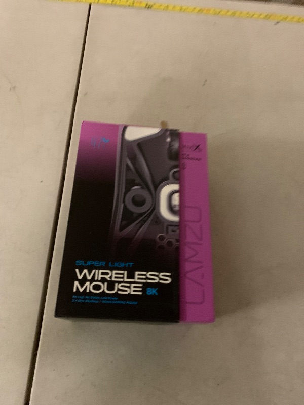 Photo 1 of Lamzu Maya X Wireless Gaming Mouse, Ultra Lightweight 47g, Optical Switch, Maximum 30000 DPI, Symmetrical, MCU Nordic 52840, Dust-Proof Encoder, PAW3950 Sensor(Larger Maya) (Purple)