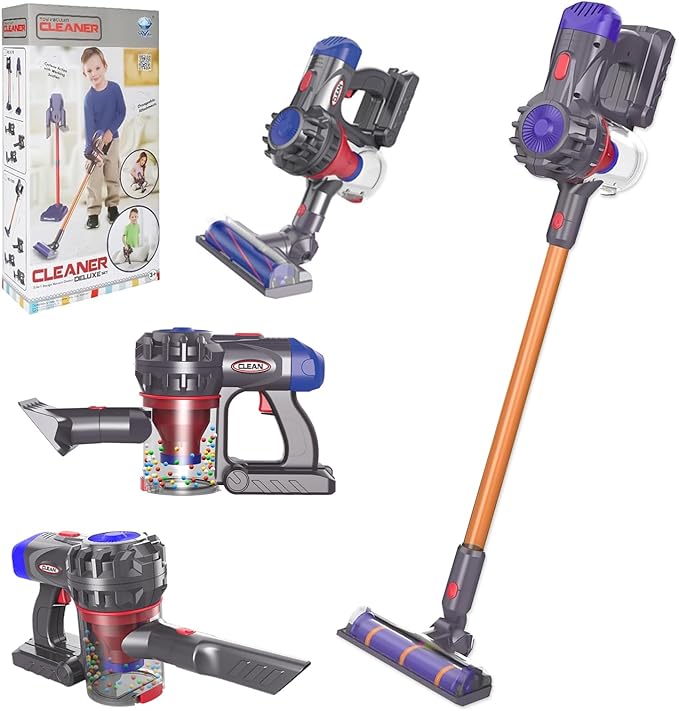 Photo 1 of Kids Cleaning Toy Set ? 4-in-1 Kids Vacuum That Really Works, Cordless Vacuum Interactive & Officially Licensed Toy Joyanksd Vacuum for Children Aged 3+ Realistic Role-Play Fun