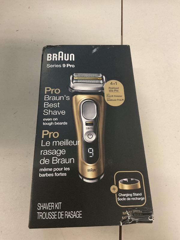 Photo 1 of Braun Series 9 Pro 9419s Electric Shaver for Men, Wet & Dry Shave, Shaving Kit with 4+1 Head with ProLift Trimmer