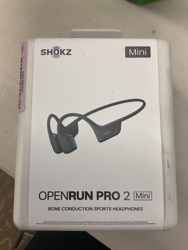 Photo 1 of SHOKZ New OpenRun Pro 2 - Open-Ear, Bone Conduction Sport Headphones - with Reflective Strip - Sweat Resistant, Workout Headphones - Secure, Wireless, Comfortable Fit-Deep Bass and Smart Mic App