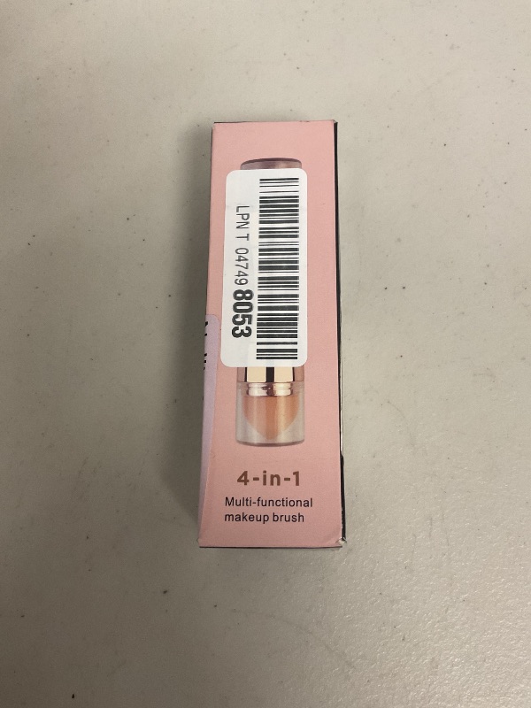 Photo 1 of Multi function makeup brush 4 in 1 sponge, contour blush brush, smudge brush, lip brush. 