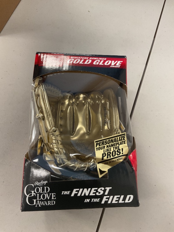 Photo 1 of Rawlings | Mini Gold Glove Award Trophy | Stand Included | Replica