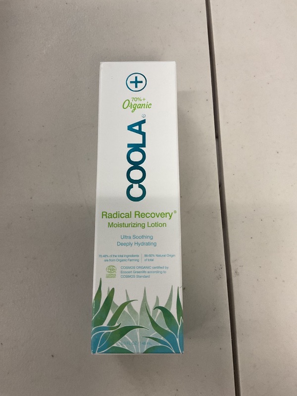 Photo 1 of COOLA Organic Radical Recovery After Sun Body Lotion, Includes Aloe Vera, Agave and Lavender Oil for Sunburn Relief, 5 Fl Oz