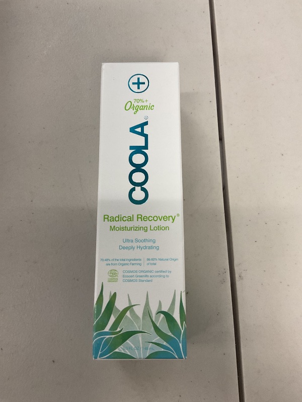 Photo 1 of COOLA Organic Radical Recovery After Sun Body Lotion, Includes Aloe Vera, Agave and Lavender Oil for Sunburn Relief, 5 Fl Oz