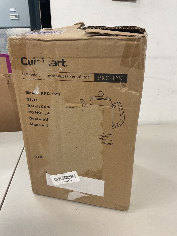 Photo 1 of Cuisinart Classic 12 Cup Percolator, PRC-12N, Stainless Steel