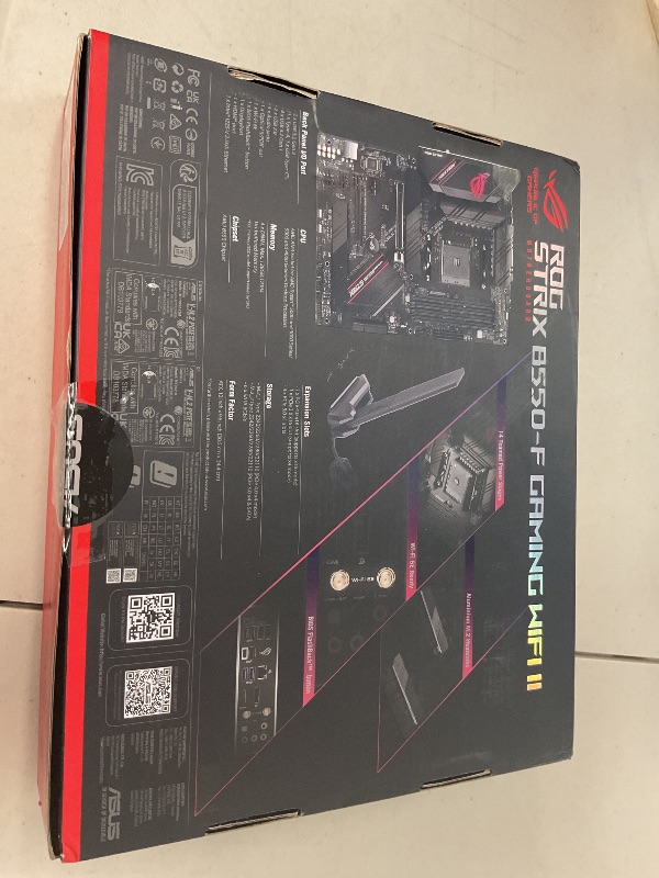 Photo 1 of Asus ROG Strix B550-F Gaming WiFi II AMD AM4 (3rd Gen Ryzen) ATX Motherboard (PCIe 4.0,WiFi 6E, 2.5Gb LAN, BIOS Flashback, HDMI 2.1, Addressable Gen 2 RGB Header and Aura Sync)