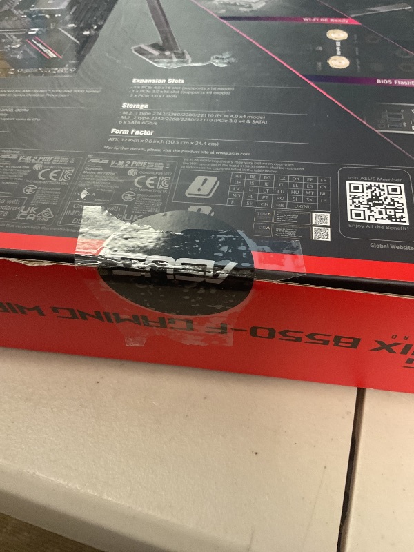 Photo 1 of Asus ROG Strix B550-F Gaming WiFi II AMD AM4 (3rd Gen Ryzen) ATX Motherboard (PCIe 4.0,WiFi 6E, 2.5Gb LAN, BIOS Flashback, HDMI 2.1, Addressable Gen 2 RGB Header and Aura Sync)