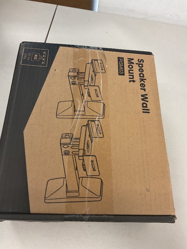 Photo 1 of Pipishell Speaker Wall Mounts, Dual Side Clamping Bookshelf Speaker Mounting Bracket, Speaker Mounts for Surround Sound, Bookshelf Speakers up to 50 lbs, 1 Pair