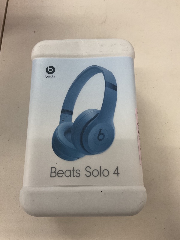 Photo 1 of Beats Solo 4 - Wireless Bluetooth On-Ear Headphones, Apple & Android Compatible, Up to 50 Hours of Battery Life - Slate Blue