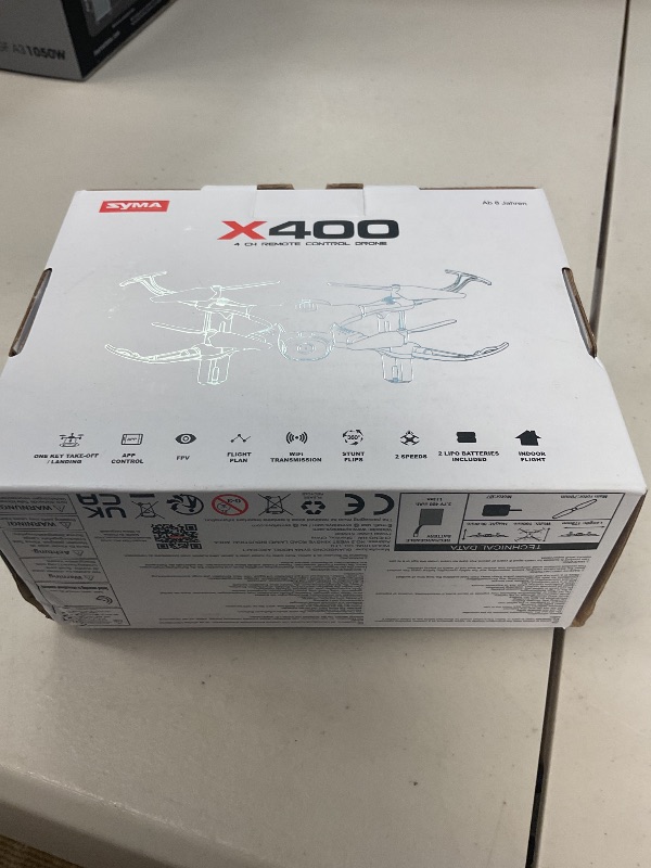 Photo 1 of SYMA X400 Mini Drone with 1080P FPV Camera for Kids, Remote Control Quadcopter Toys Gifts for Boys Girls with APP Control, Altitude Hold, Gravity Control, One Key Start, 3D Flips 2 Batteries, Blue