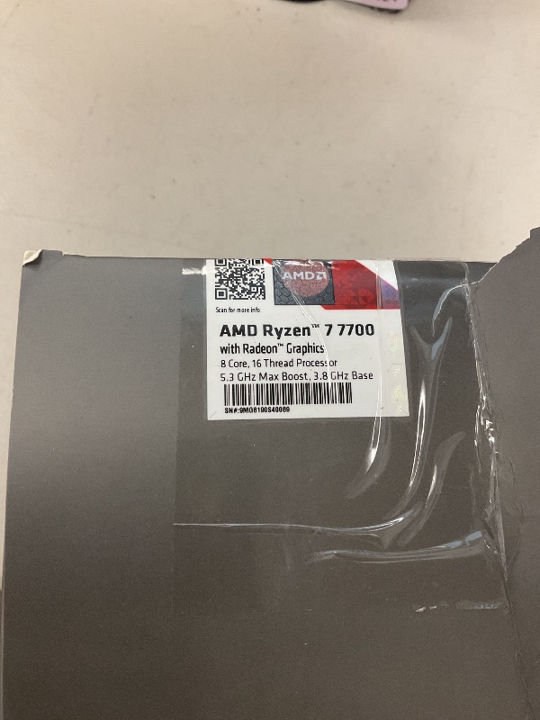 Photo 1 of AMD Ryzen 7 7700 8-Core, 16-Thread Unlocked Desktop Processor