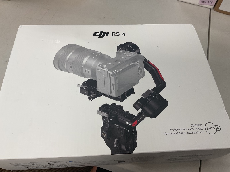 Photo 1 of DJI RS 4, 3-Axis Gimbal Stabilizer for DSLR and Mirrorless Cameras Canon/Sony/Panasonic/Nikon/Fujifilm, 2nd-Gen Native Vertical Shooting, 2-Mode Switch Joystick, Teflon Axis Arms, Camera Gimbal