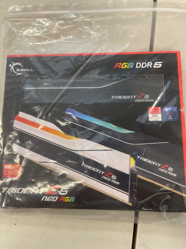 Photo 1 of 32GB G.Skill DDR5 Trident Z5 Neo RGB 6000MHz CL30 1.35V Dual Channel Kit (2X 16GB) Black