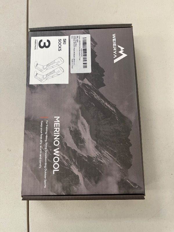 Photo 1 of Merino Wool Socks for Skiing, Snowboarding, Winter Outdoors, Over the Calf, Warm Thermal Socks for Cold Weather LARGE
