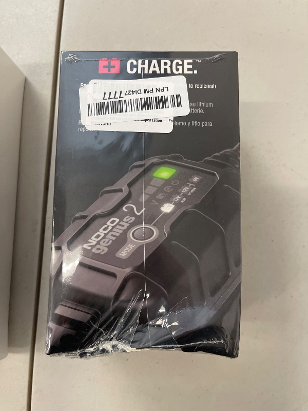 Photo 1 of NOCO GENIUS2: 2A 6V/12V Smart Battery Charger – Automatic Maintainer, Trickle Charger & Desulfator with Overcharge Protection & Temperature Compensation – For Lead-Acid & Lithium Batteries