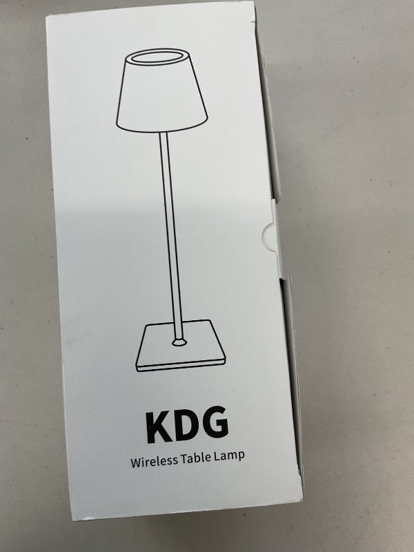 Photo 1 of KDG 2 Pack Cordless Table Lamp,Portable LED Desk Lamp, 5000mAh Battery Operated, 3 Color Stepless Dimming Up, for Restaurant/Bedroom/Bars/Outdoor Party/Camping/Coffee Shop Night Light(Black)
