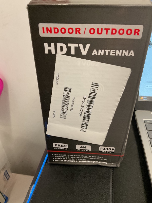 Photo 1 of TV Antenna Indoor, 1200+ Miles Long Range Digital Antenna?Antenna for Smart TV for Easy Installation and All Smart/Old TVs, Supports 4K 1080P HD VHF UHF
