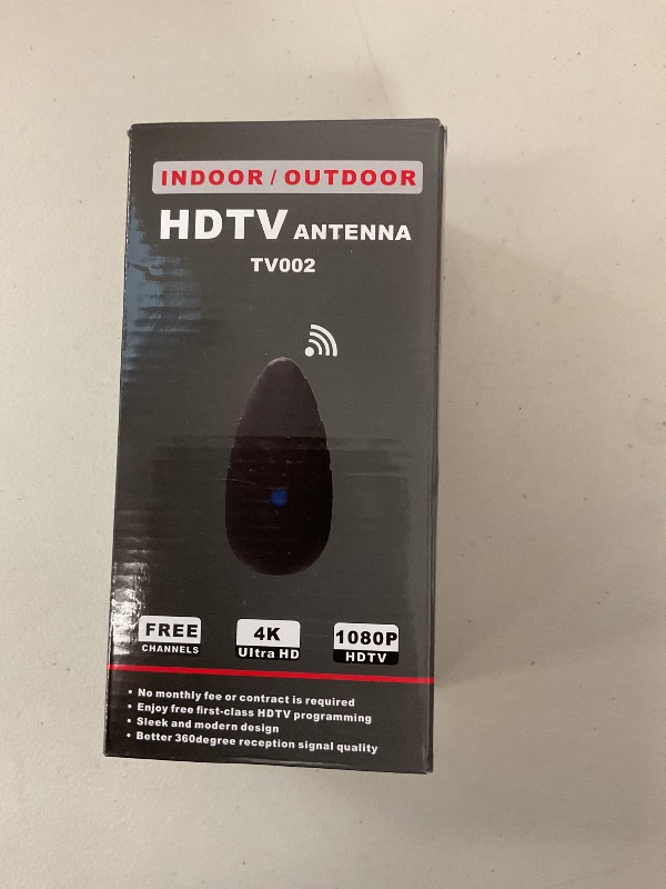 Photo 1 of TV Antenna Indoor, 1200+ Miles Long Range Digital Antenna?Antenna for Smart TV for Easy Installation and All Smart/Old TVs, Supports 4K 1080P HD VHF UHF