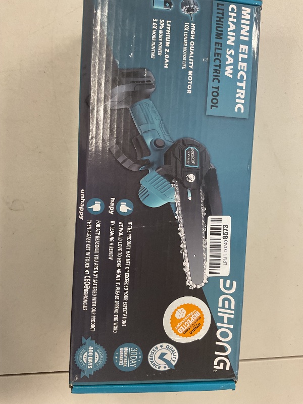 Photo 1 of Mini Chainsaw 6-Inch with 2 Battery