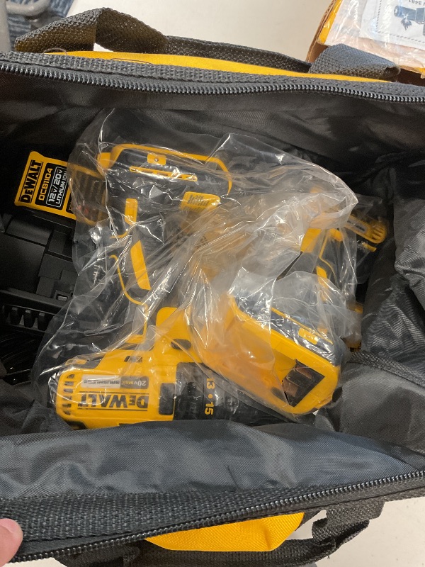 Photo 1 of DEWALT 20V MAX Cordless Drill, Impact Driver, 2-Tool Power Tool Combo Kit, Brushless Power Tool Set with 2 Batteries and Charger Included (DCK277D2)