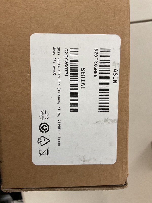 Photo 1 of Apple 2022 iPad Pro 11-inch, Wi-Fi, 256GB, Space Gray (Renewed)
